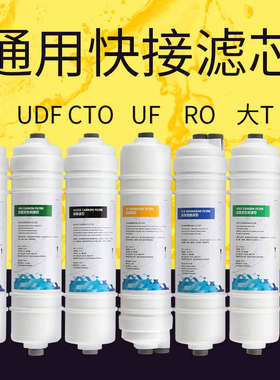家用净水器滤芯通用韩式活性炭过滤芯t33快接棉ROPP膜一体饮水机