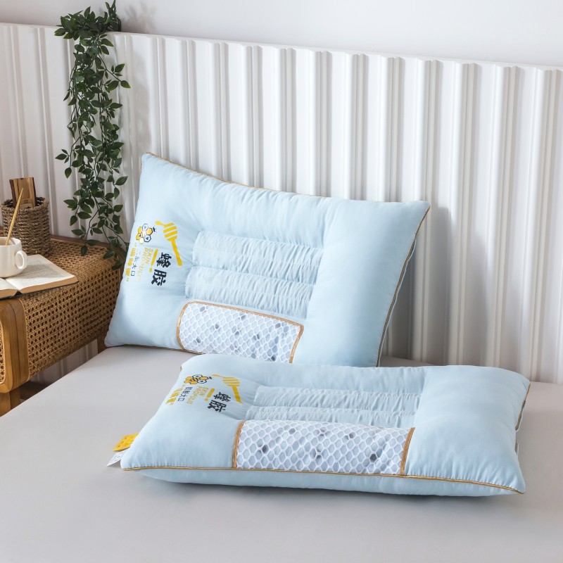 磁疗枕头磁石按摩护颈椎助睡眠枕芯全棉成人决明子乳胶一对装荞麦