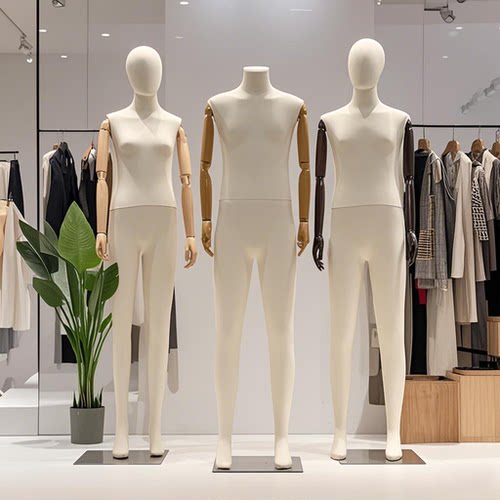 高档模特道具展示架男全身包布