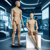 全身模特道具男女运动跑步机器人可活动关节多功能造型人台展示架