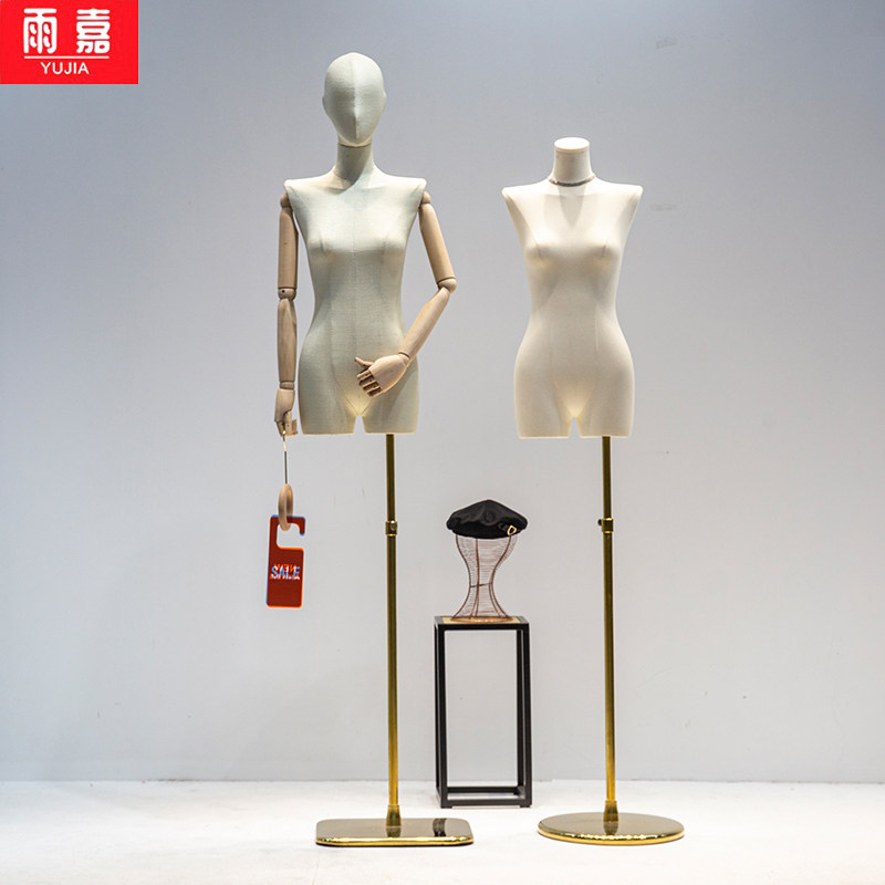新款韩版少女模特道具半全身服装店橱窗陈列人偶小胸模特展示架