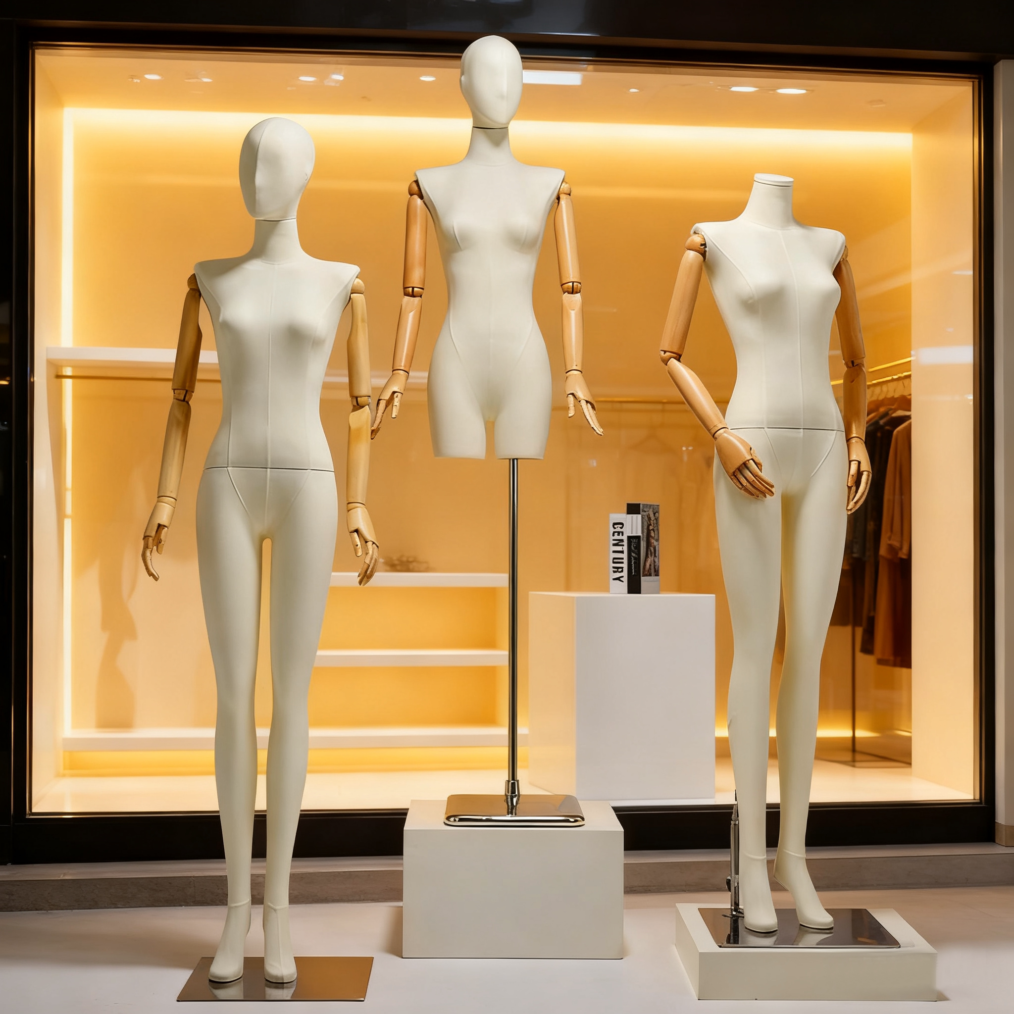 韩版少女半身模特道具服装店女装店橱窗直角肩平肩假人模特展示架