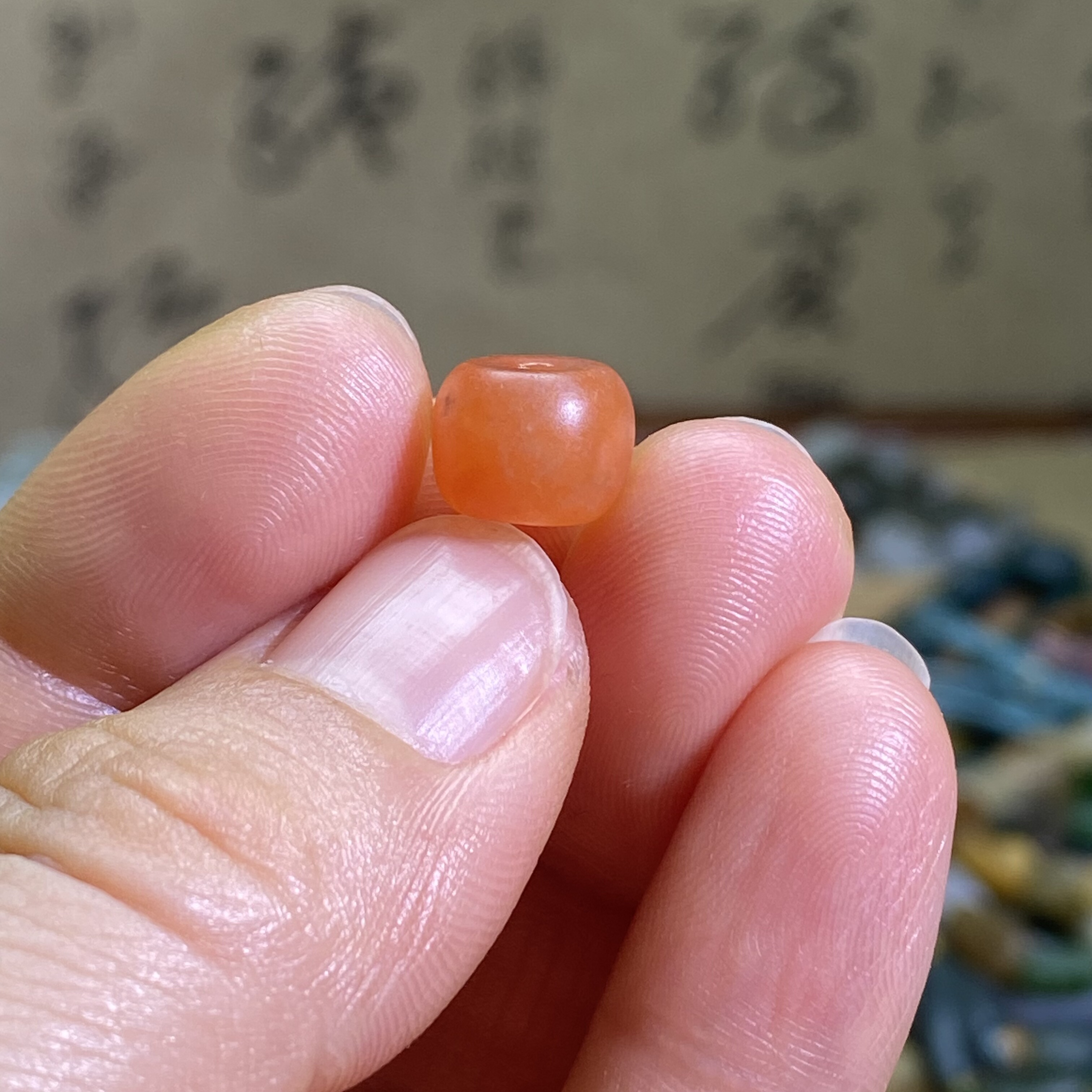 南红玛瑙随型小珠子配饰复古风老光工艺手编绳手串手链多宝配珠