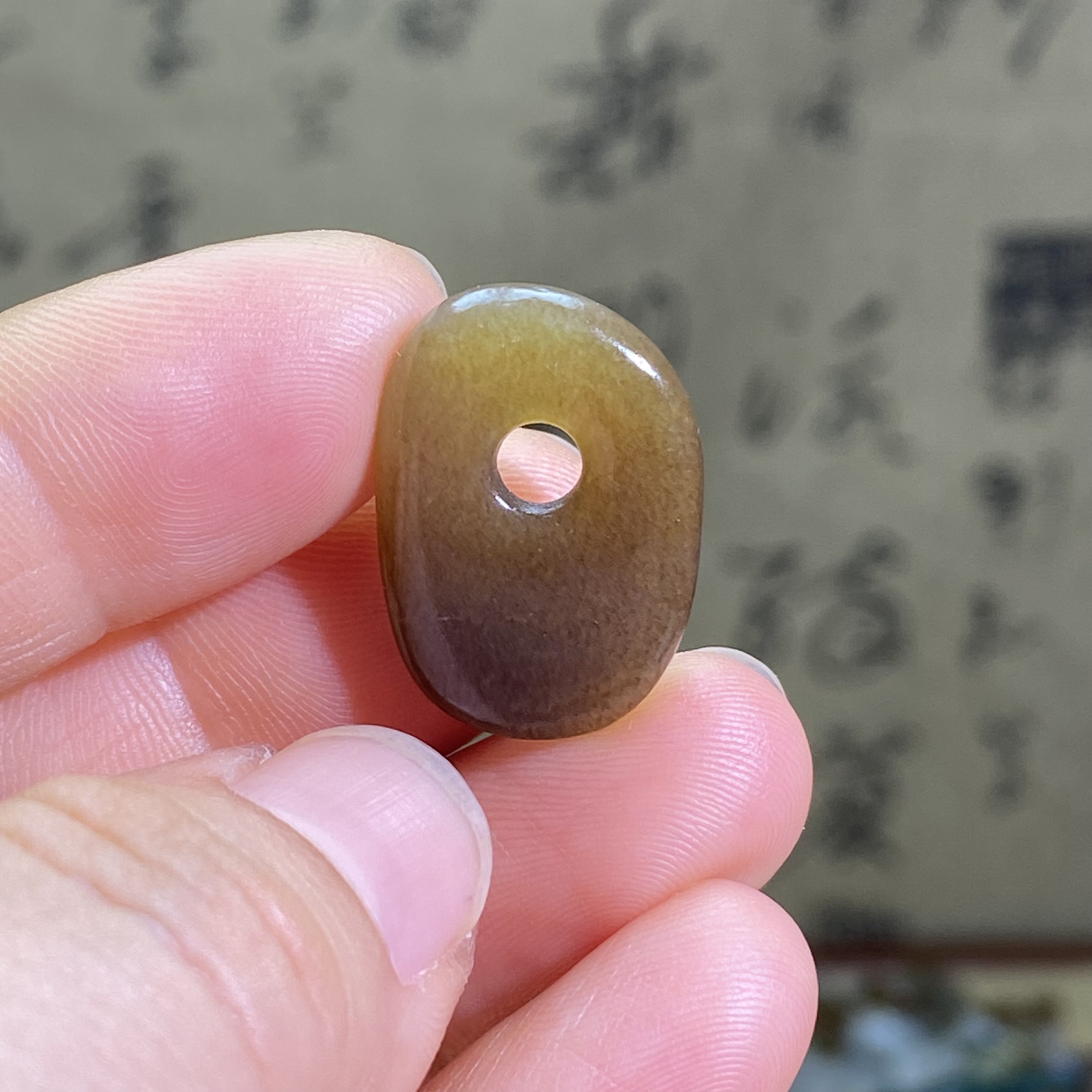 和田玉糖玉随型扣子配饰古风老光工艺藏式手编绳手链手串多宝配珠