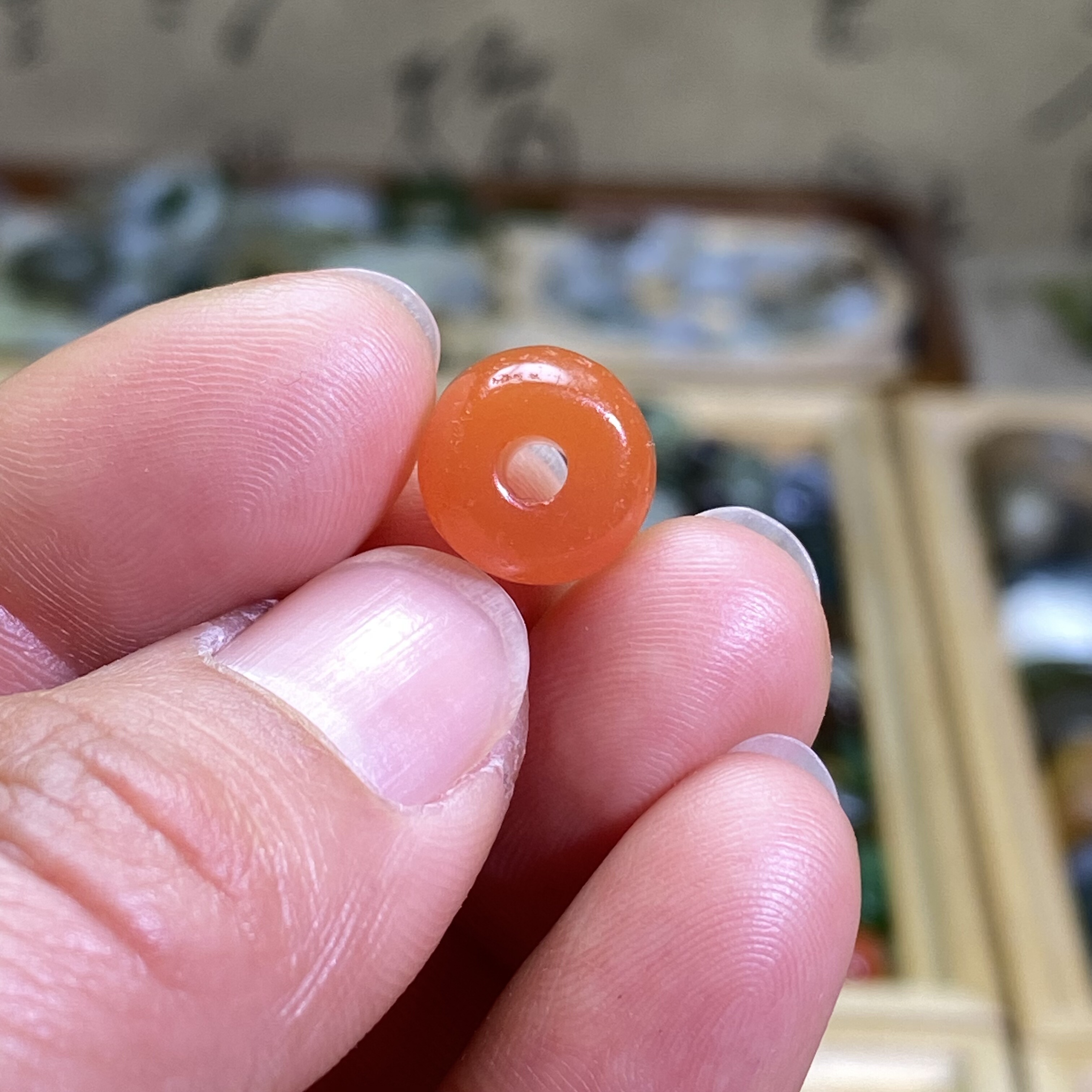 南红玛瑙柿子红随型圆扣子配饰复古风老光工艺手编绳手链多宝配珠,珠宝/钻石/翡翠,DIY配件,淘宝优惠券,粉丝福利购,淘宝优惠卷