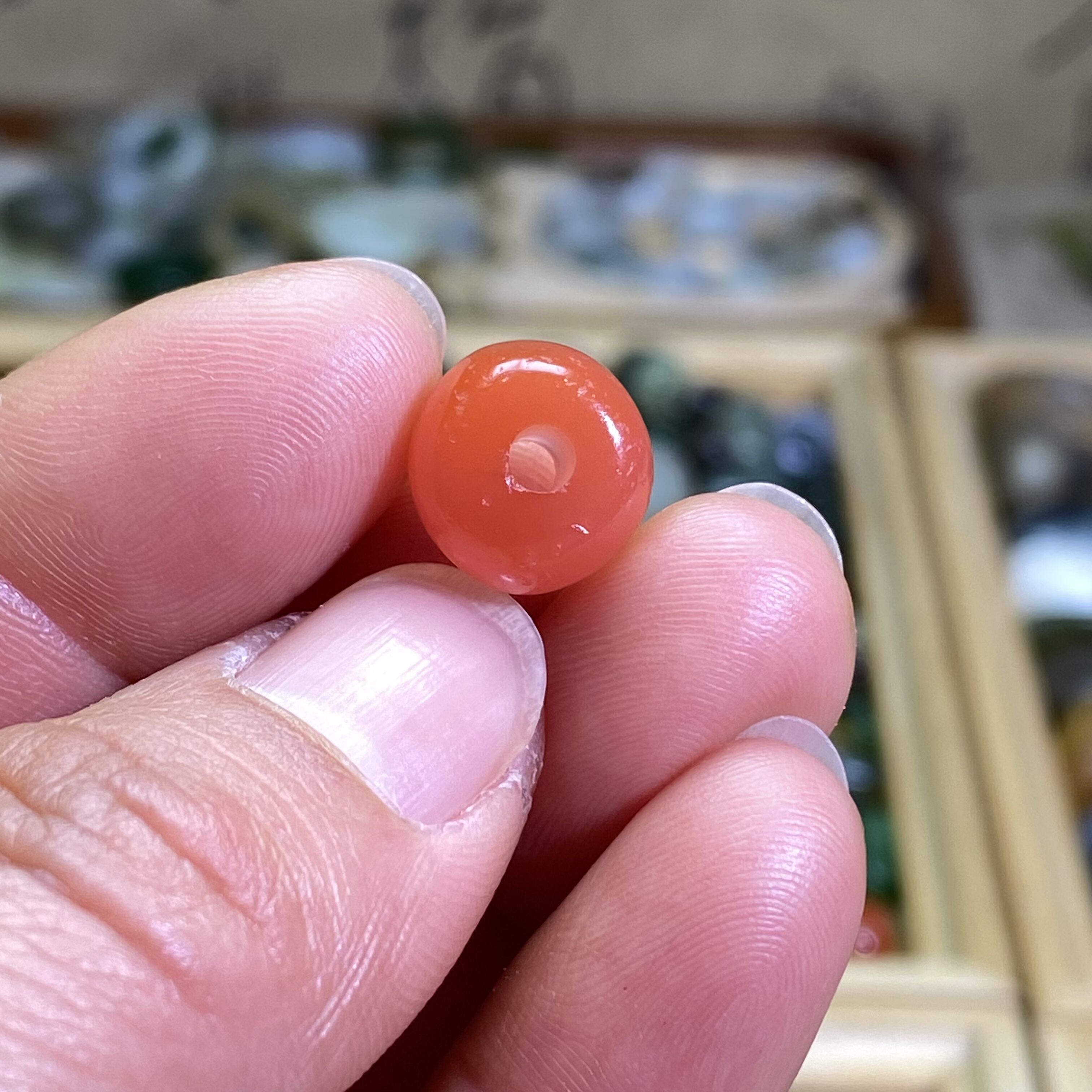 南红玛瑙随型樱桃红圆珠子配饰老光工艺复古风手编绳手链项链配珠,珠宝/钻石/翡翠,DIY配件,淘宝优惠券,粉丝福利购,淘宝优惠卷