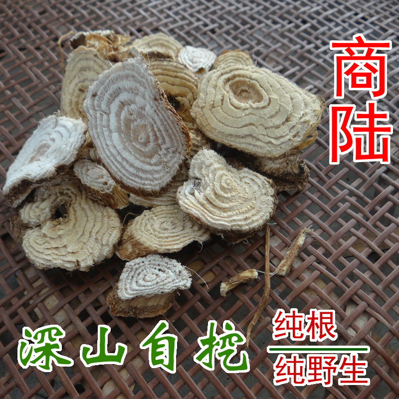 中药材商陆 野生章柳根 见肿消 山萝卜 新鲜晒干500g