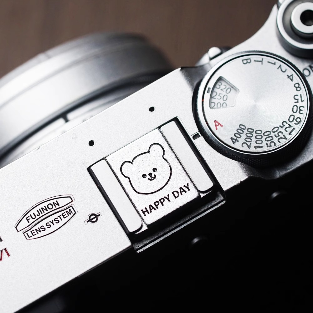 适用于奥林巴斯 尼康 富士XT5 XT4 XT30热靴盖快门按钮键帽可爱