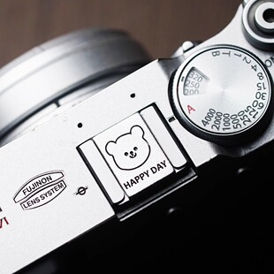 适用于奥林巴斯 尼康 富士XT5 XT4 XT30热靴盖快门按钮键帽可爱