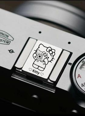 适用索尼zve10相机尼康z50二代富士xt50/xs20佳能快门按钮热靴盖