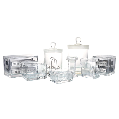 高品质玻璃染色缸染色架