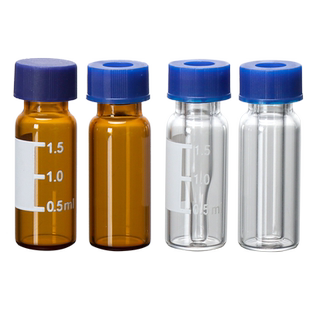 1.5/2ml液相进样瓶色谱进样瓶安捷伦取样瓶顶空瓶含垫盖棕色/透明玻璃样品瓶液相进样小瓶带刻度实验室用