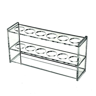 实验室10ml 50ml 100ml 有机玻璃比色管架试管架多功能支架试管架 6孔 12孔单/双排亚克力干花花架实验室用