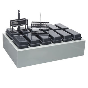 免疫组化盒抗原修复盒塑料染色架24片塑料染色缸组孵育盒 12个一组 带2个染色架 耐酸碱实验室