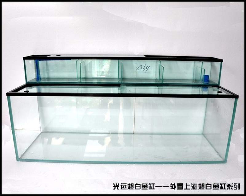 超白鱼缸外置上滤缸 顶滤缸金晶玻璃鱼缸水草缸超白龟 海水套缸