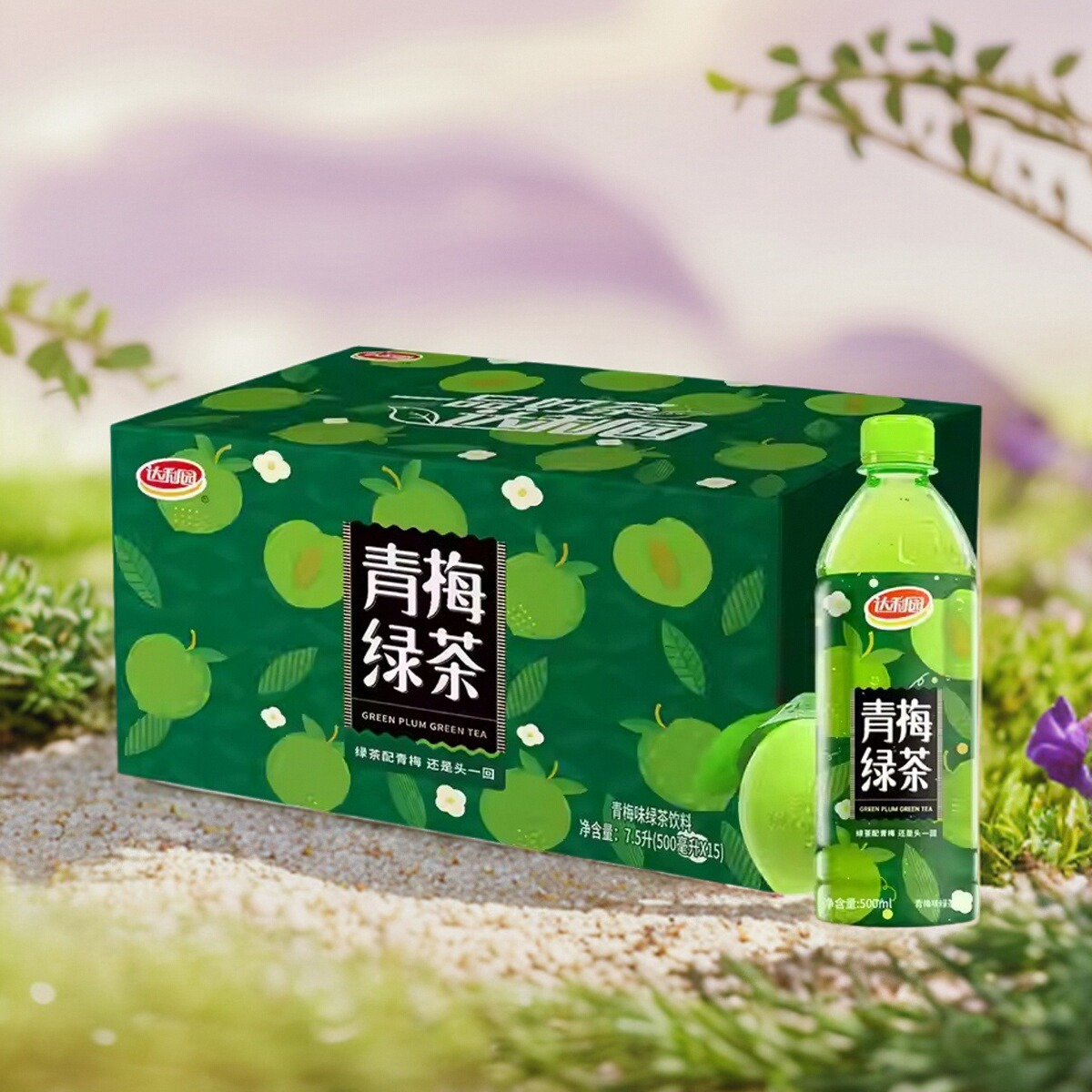达利园青梅绿茶500ml*24盒整箱