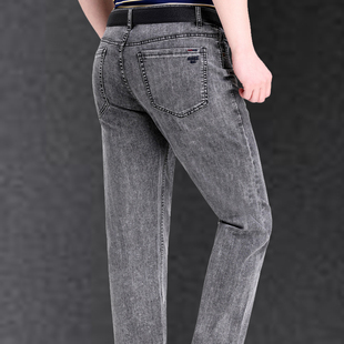 商务休闲直筒宽松弹力百搭男长裤 美国苹果男士 薄款 2020夏季 牛仔裤