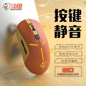 斗鱼DMG079静音游戏鼠标RGB有线电竞专用外设电脑办公网吧cf