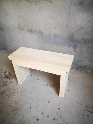定制实木长条凳家用松木换鞋凳卧室床尾凳床边缝隙窄凳原木凳架子