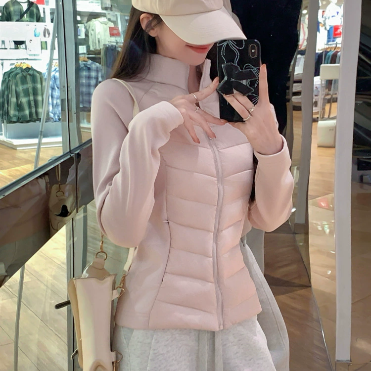 修身羽绒服内搭女款冬季加厚保暖内胆小个子纯色外套