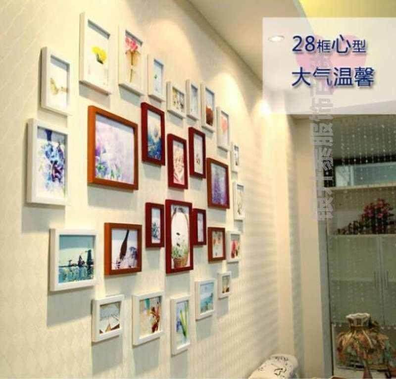 新房照片墙儿童成长卧室宝宝房间客厅家居组合装饰品女生像框寝室
