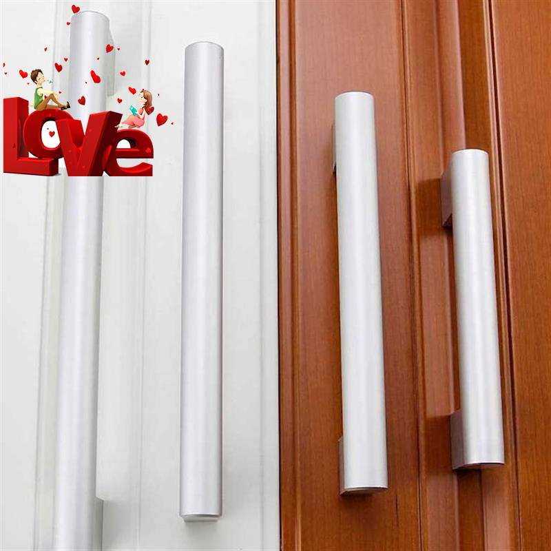 封边拉手衣柜门抽屉铝白铝白色j银色把手 加长款现代简约橱柜小拉