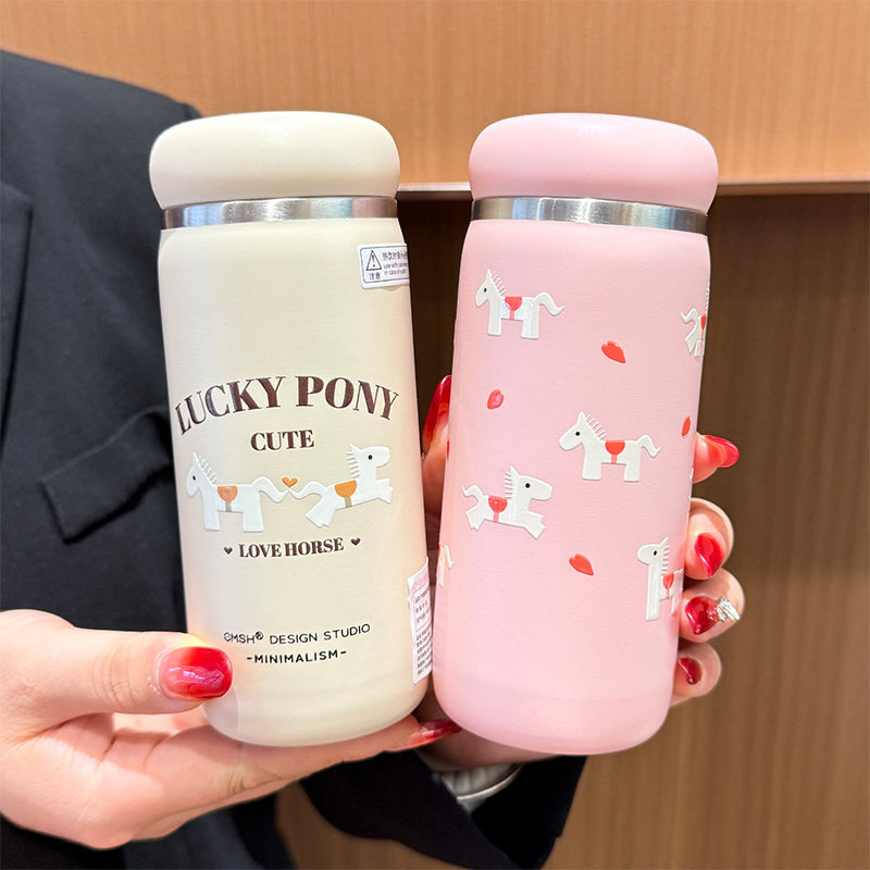 保温杯女士高颜值316不锈钢带茶隔泡茶杯小巧便携学生直饮随手杯,餐饮具,保冷/保温杯,淘宝优惠券,粉丝福利购,淘宝优惠卷