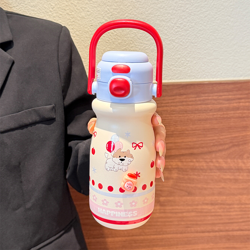 女生可爱高颜值双饮杯316不锈钢