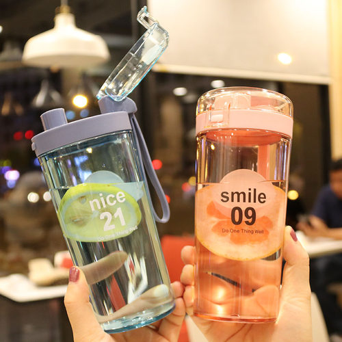 韩版学生水杯摇摇杯运动简约