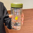 泡茶杯子 星星双层隔热玻璃杯男女高颜值耐高温办公室水杯2025新款