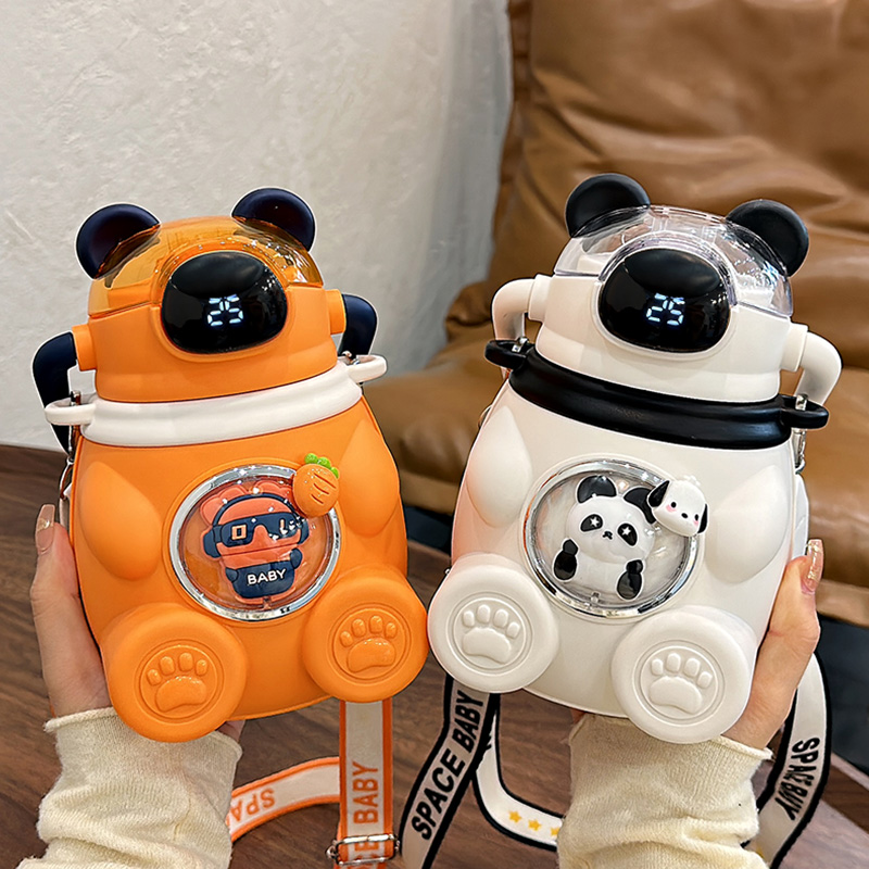 智能显温保温杯可爱大肚杯子