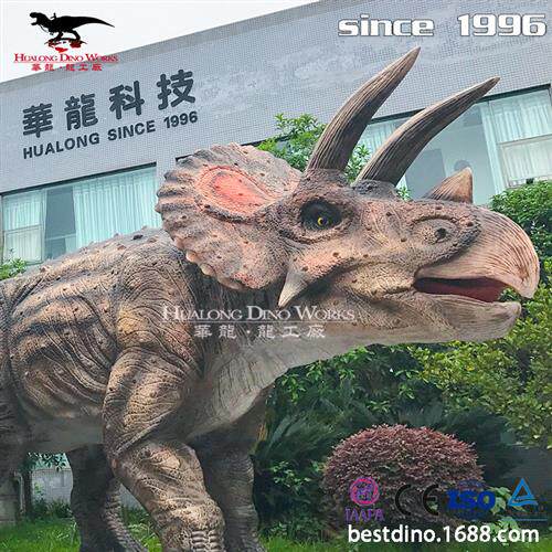 节日假期商场景区游乐园引流利器仿真恐龙机械三角龙会动会叫