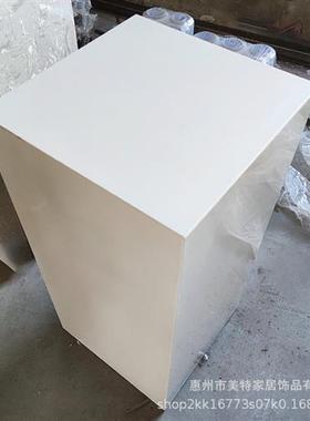 现代简约人造大理石底座基座落地雕塑摆台客厅酒店摆件装饰品