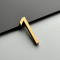 3D stereoscopic house number, high-end symbol price, black bronze number sticker, house number plate, ball room, pole cabinet, wardrobe, storage cabinet, product price, English letter creative number indication prompt sticker thumbnail 4