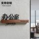 办公室门牌标识牌 公司亚克力总经理门牌订制创意可更换可替换设计综合办公室财务室茶水木质科室牌仓库定制