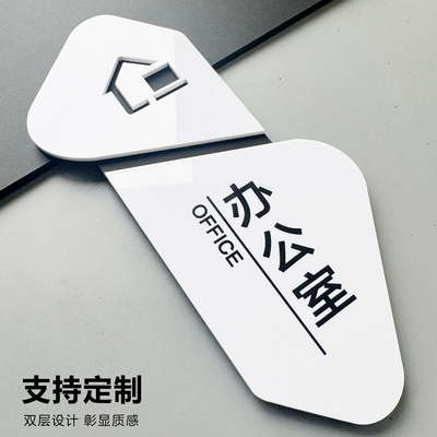 储物室办公室门牌亚克力科室牌公司总经理室会议室洽谈室标识牌定制高级感贴牌指示贴定做标示部门仓库标志牌