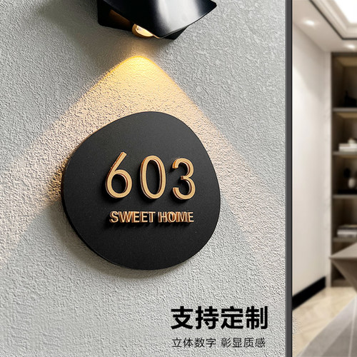 门牌号房间包厢入户号码牌