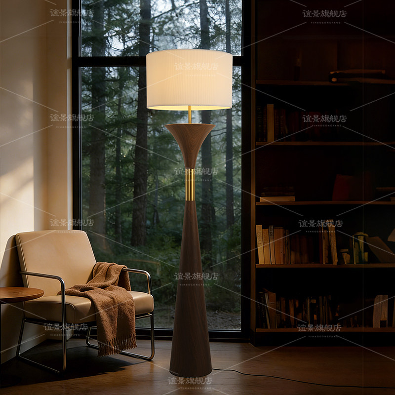 复古落地灯客厅沙发旁高级感氛围灯意大利设计师酒店卧室创意台灯