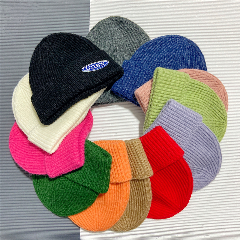 BOY潮牌女秋冬百搭保暖毛线帽