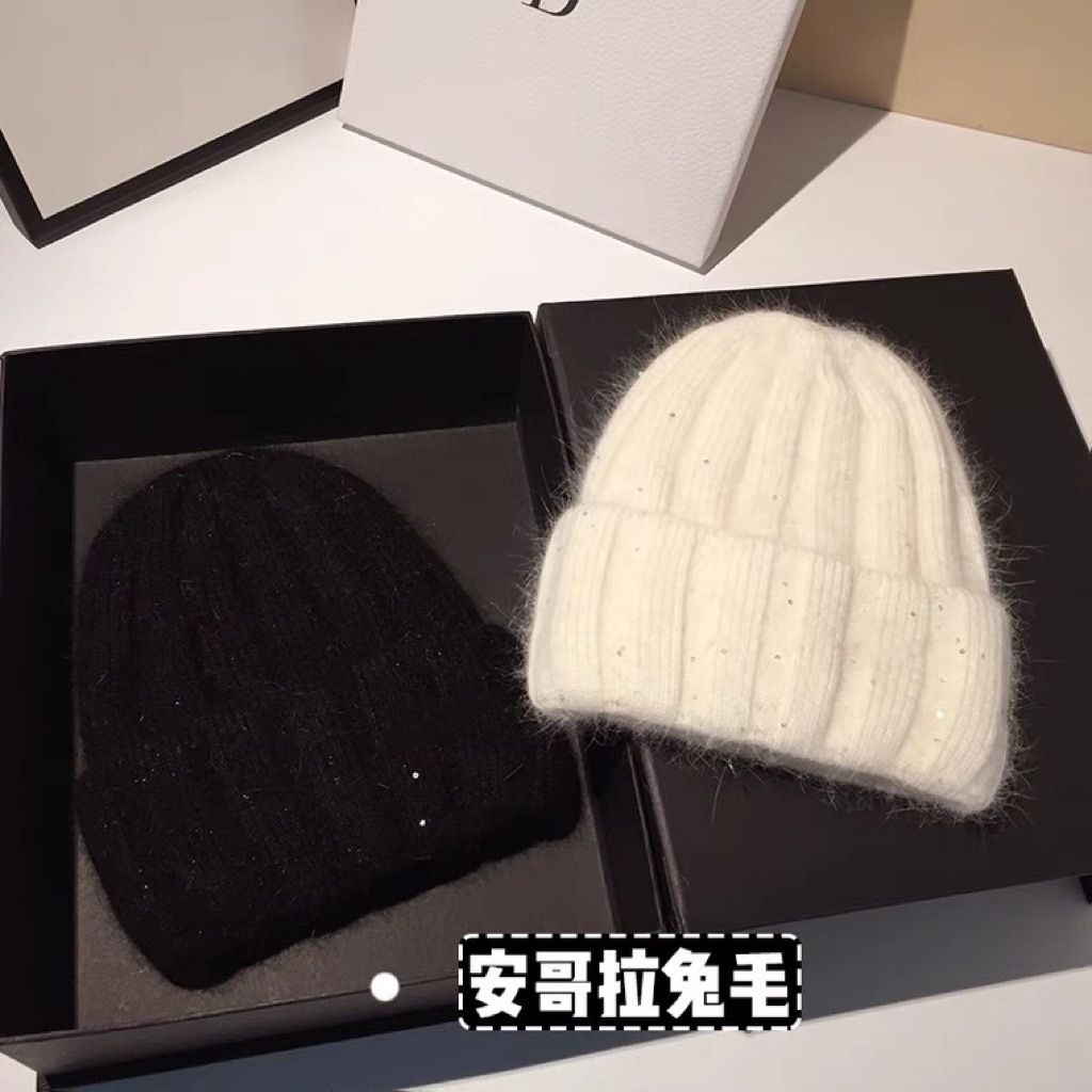 针织帽逛街休闲女秋冬卷边毛线帽