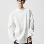 长袖 MPstudios原创男装 GOODBAI十九秋工作室纯色半高领打底衫 t恤