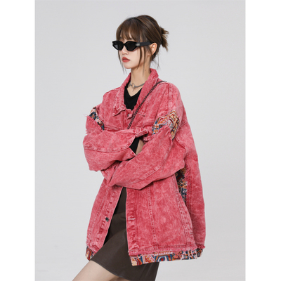 MPstudios原创男装zakkamade旋律风车pd大人美式情侣牛仔夹克外套