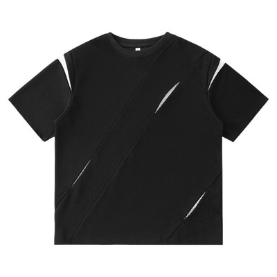 MPstudios原创男装19 STUDIO街头暴发户nans美式潮牌五分短袖T恤