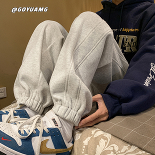 MPstudios原创男装兔先森原创小铺短句禾子先生宽松运动束脚卫裤