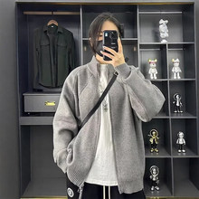 MPstudios原创男装1807徐洛淇工作室小众立领毛衣针织衫情侣外套