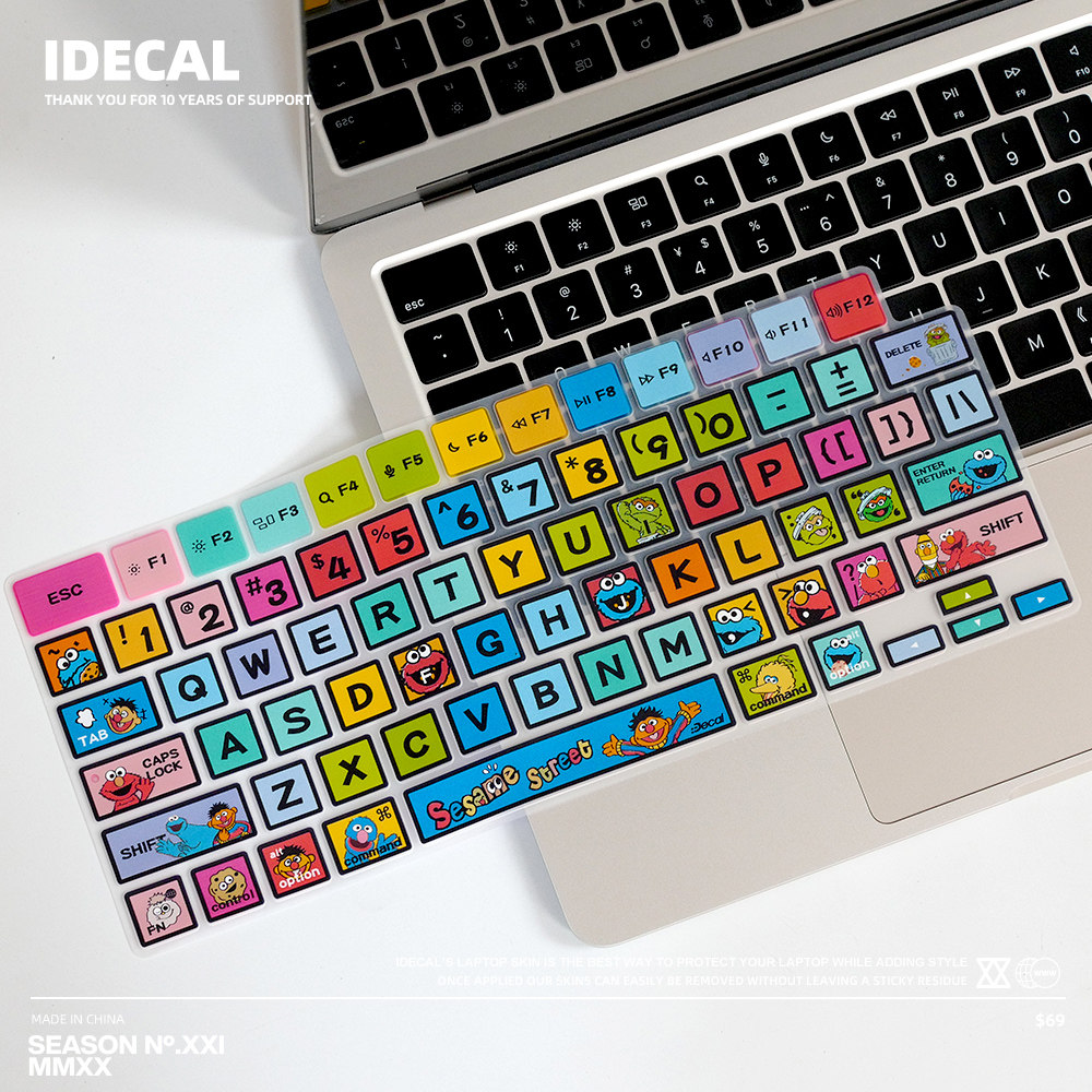 键盘保护膜原色工场适用于MacBookPro14寸16寸硅胶薄膜M3M2M1电脑键盘抗油污防磨损学生党必备轻装防护