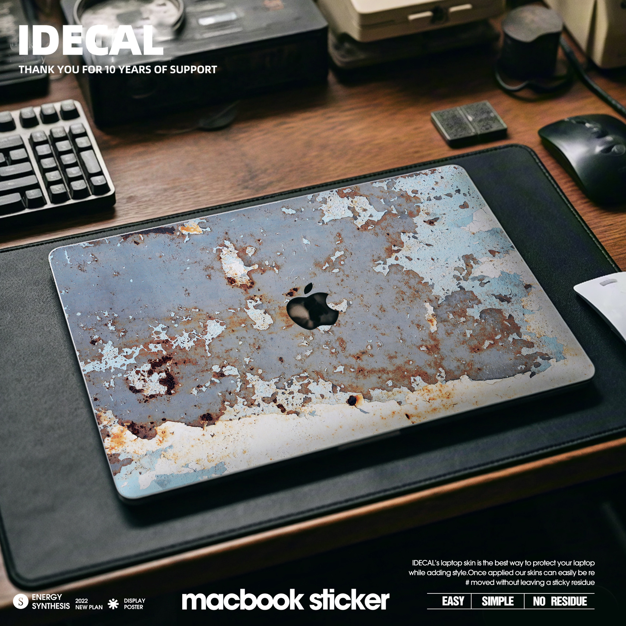 苹果笔记本mac简约易撕贴