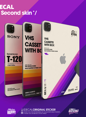 原色工场适用于24款ipadpro13寸机身保护膜外壳贴膜新款ipadair13复古风格背贴纸苹果平板电脑mini6炫彩贴膜