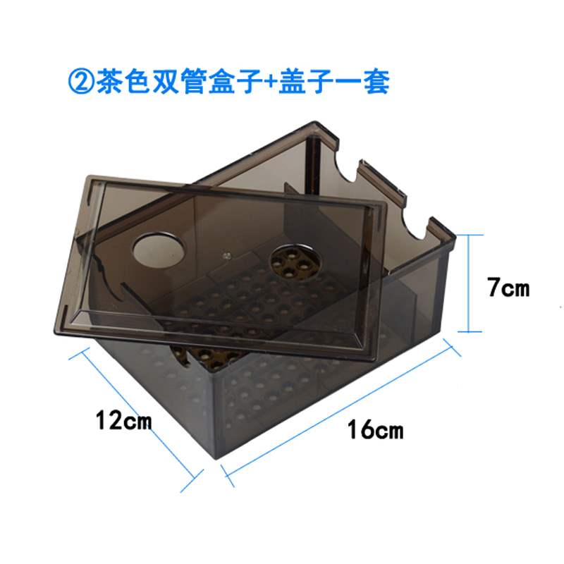 鱼缸过滤盒小滴滤盒鱼缸水族箱雨淋式滴流槽小型净水