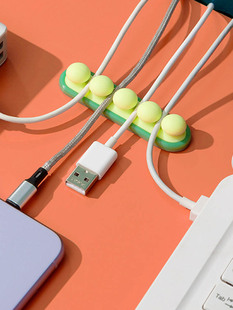 车载充电线理线器数据线分线器桌面固定卡扣夹收纳整理网络绕线器